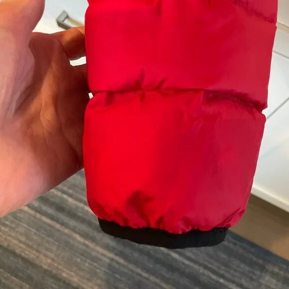 HBC Official Outfitter 2014 Olympics Reversible Down Puffer Jacket Red Black M - Picture 5 of 16